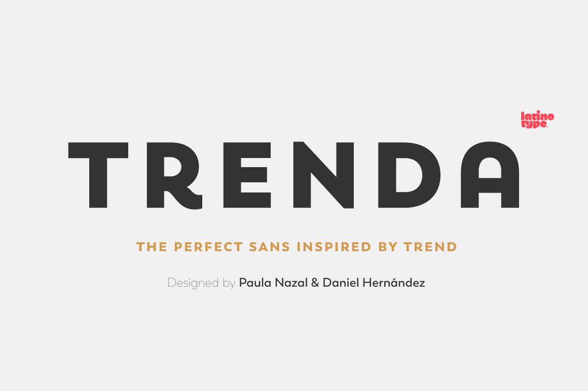 Trenda Font Family Includes 8 Weights