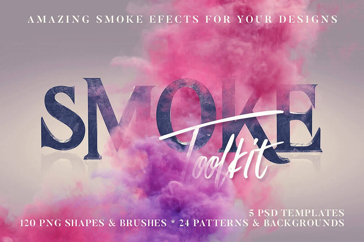 250+ Smoke Effects Including Shapes, Brushes, Patterns and More – only $14!