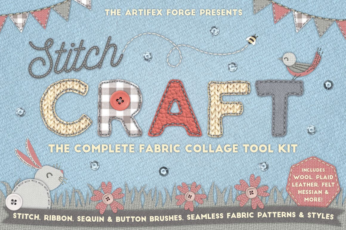 CRAFT KIT: Create Authentic Hand-Stitched Designs - only $12