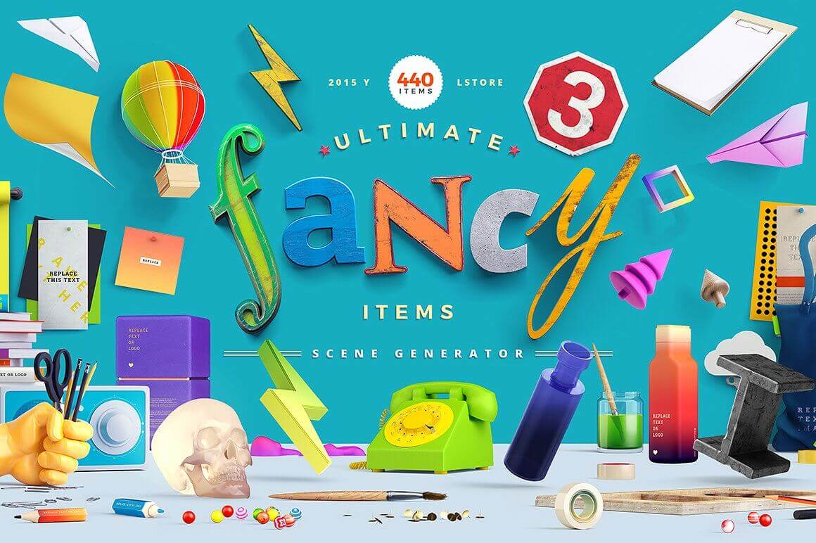 Fancy Items Scene Generator (440+ Items) - only $15!