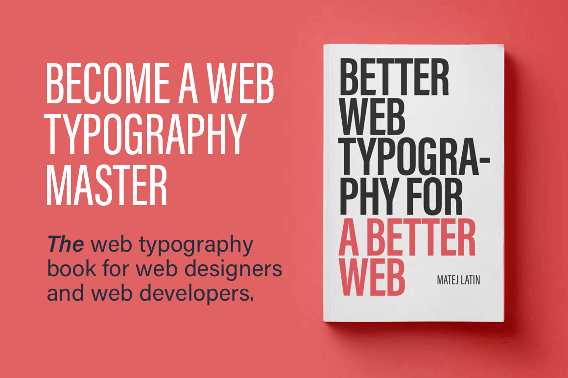 eBook: Better Web Typography for a Better Web - only $13!