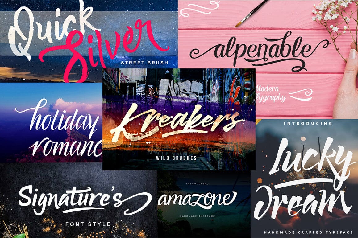 7 Fabulous Handmade Fonts – only $9!