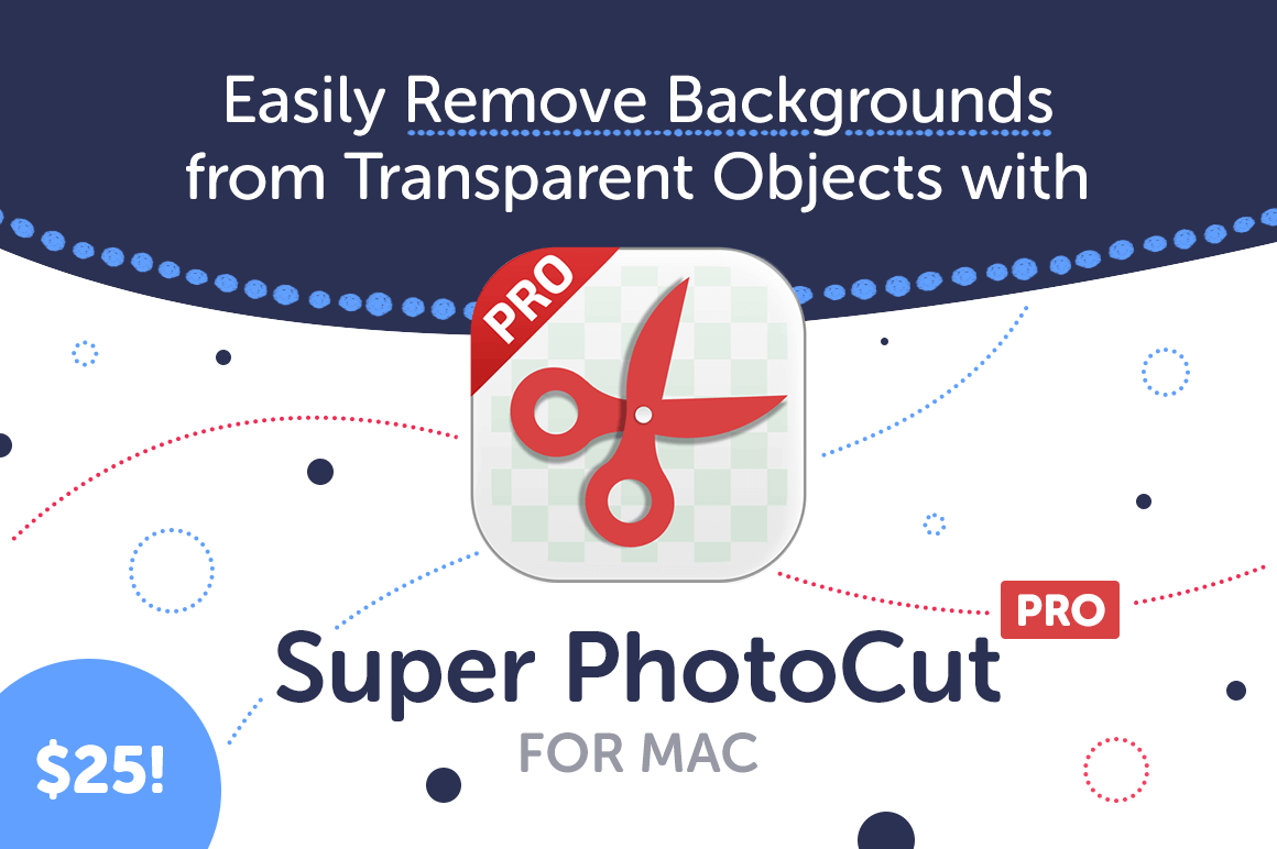 Easily Remove Backgrounds from Transparent Objects with Super PhotoCut Pro for Mac - only $25!