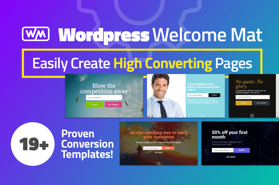 Increase Website Conversions with WordPress Welcome Mat – only $27!
