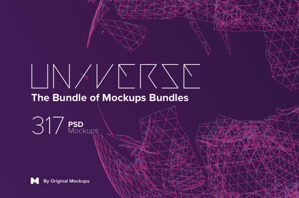 Universe Bundle – 300+ Premium PSD Mockups – only $29!