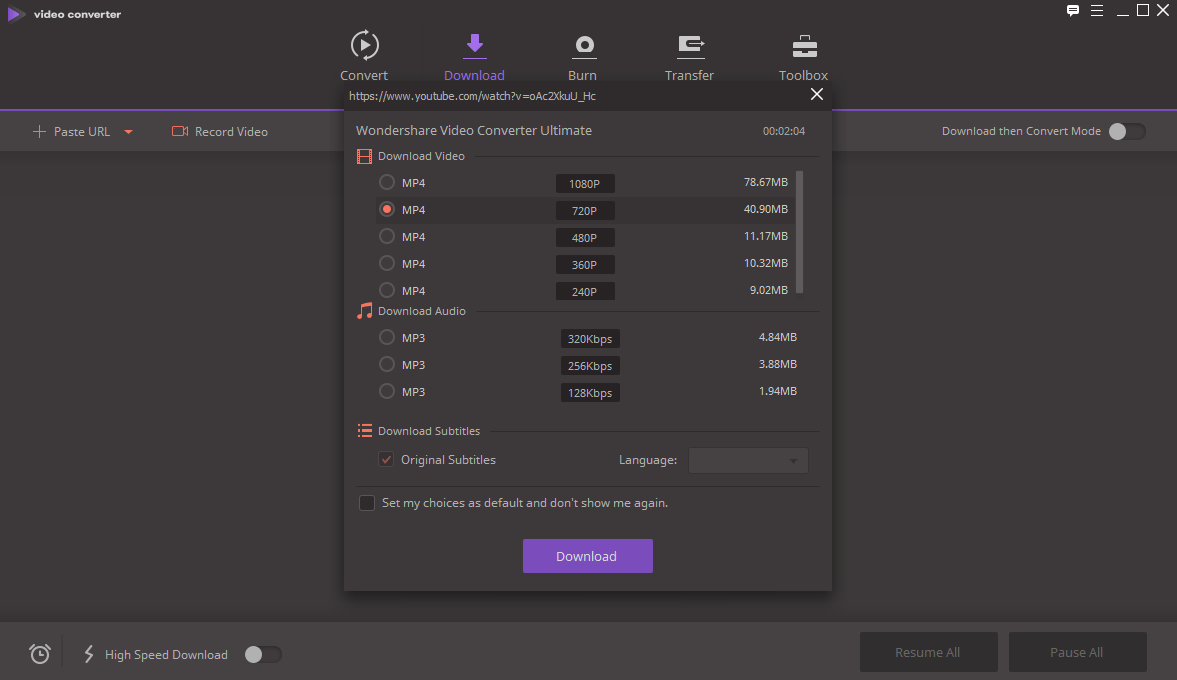 Wondershare Video Converter Ultimate