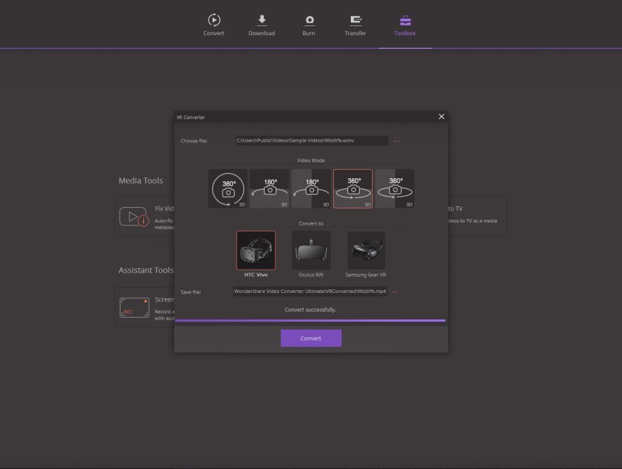 Video Converter - Media Tools VR