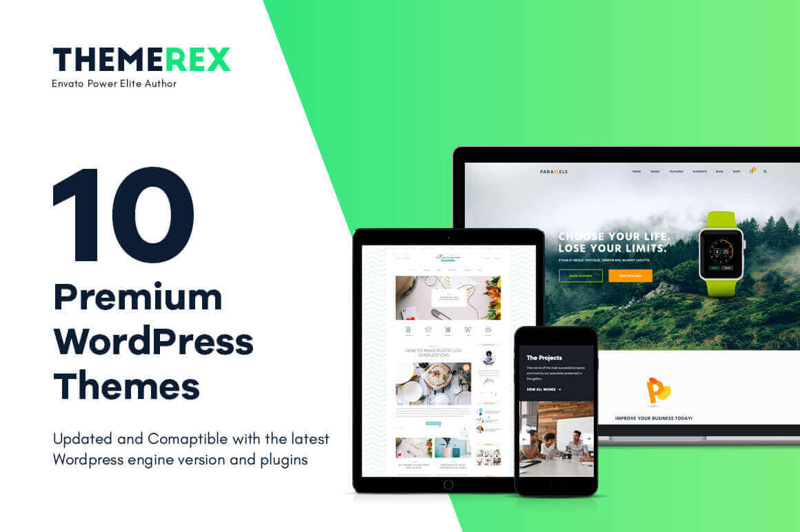 10 High-Quality, WordPress Premium Themes – only $38!