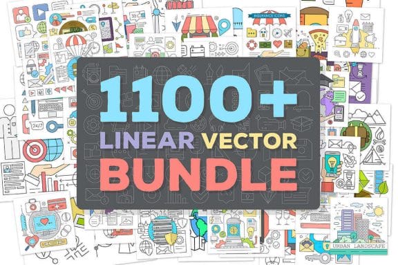 1100+ Premium Linear Vector Elements - only $12!