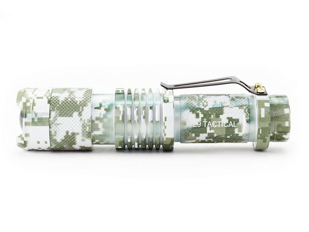 Army Gear Z9 Tactical Military Flashlight for $19