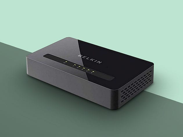 Belkin 5-Port 10/100 Network Switch for $15