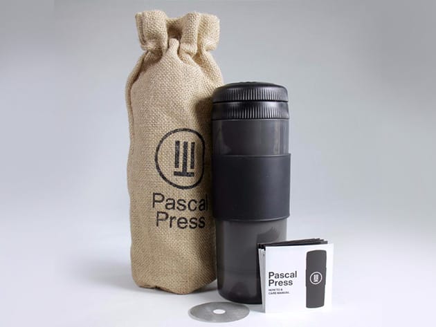 Pascal Press Coffee Mug and Portable Brewer for $35