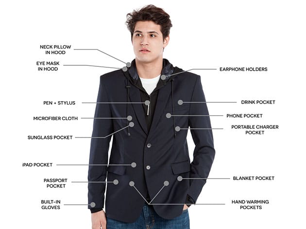 BauBax: The World’s Best Travel Blazer for Men (Navy) for $159