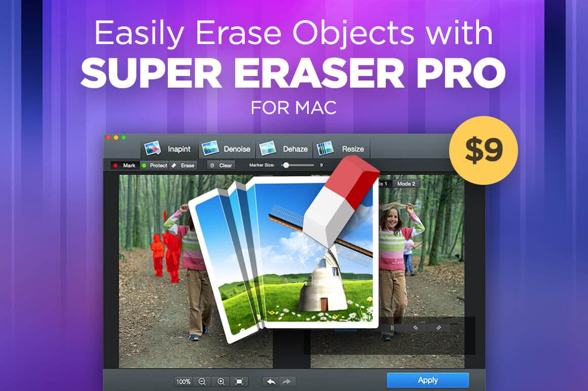 Easily Erase Objects with Super Eraser Pro for Mac – only $9!