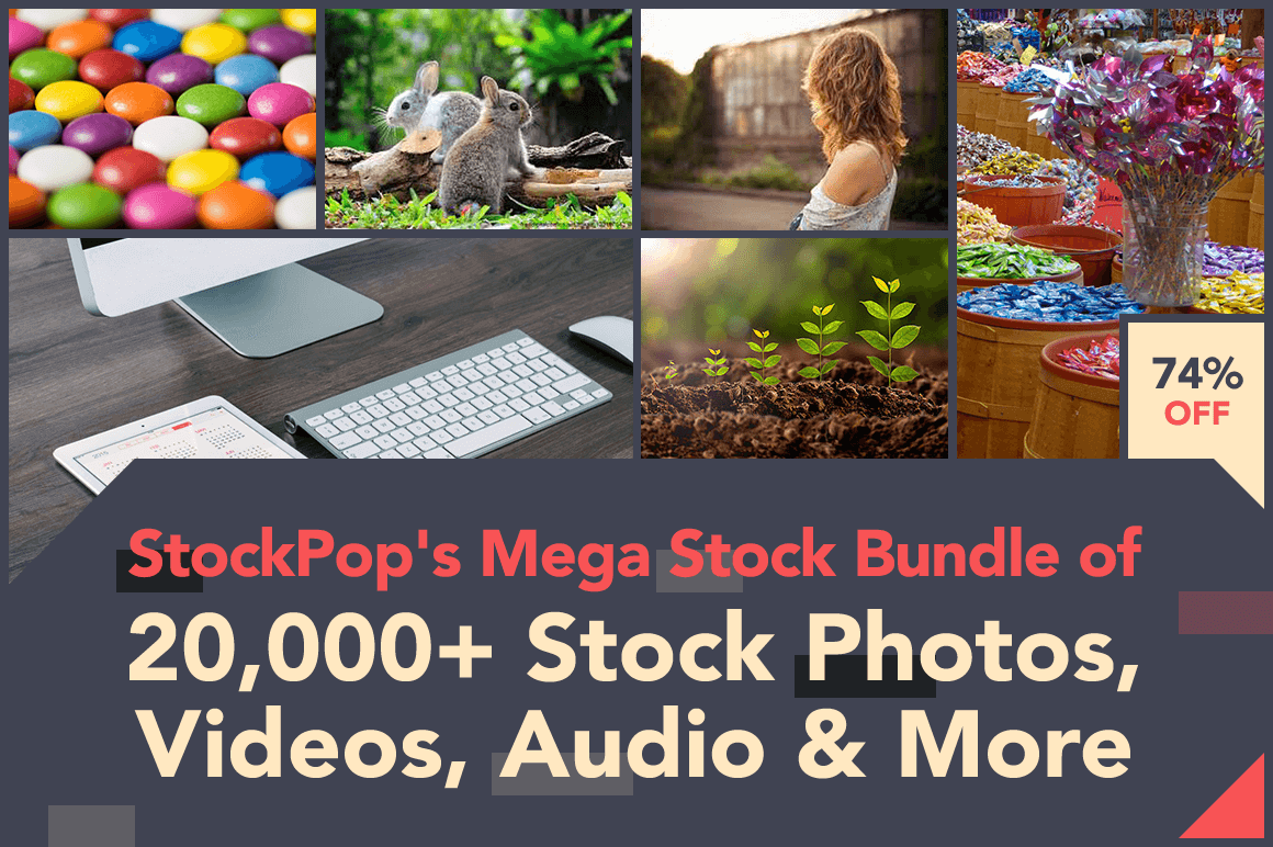 StockPop’s Mega Stock Bundle of 20,000+ Stock Photos, Videos, Audio & More – 74% off!