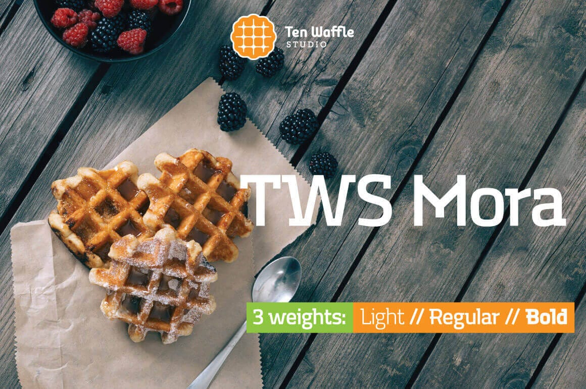 TWS Mora: A Modern Font Family from Ten Waffle Studio - only $9!