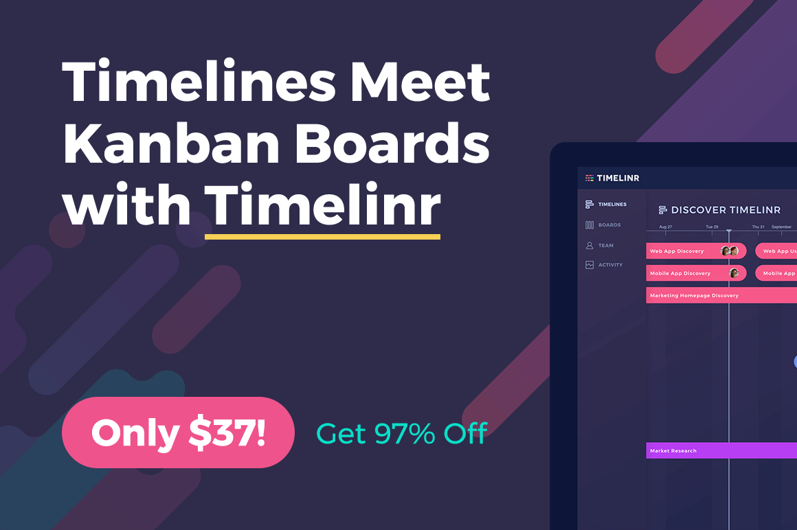Timelines Meet Kanban Boards with Timelinr – only $37!