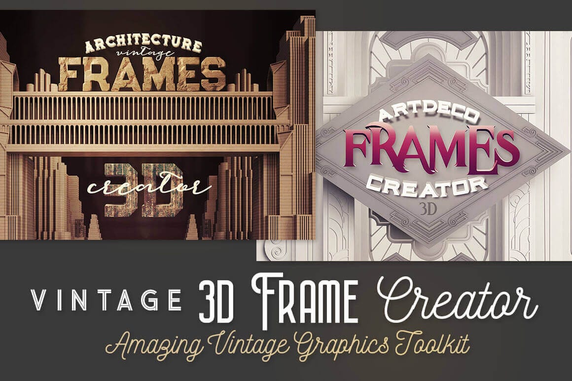 Vintage 3D Frame Creator – only $12!