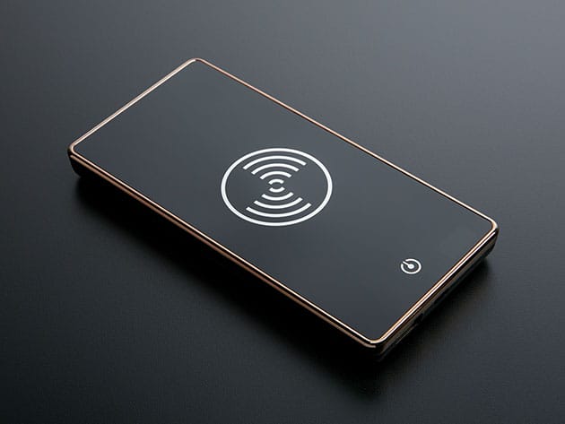 Wireless Power Bank + Wireless Charger Adapter (Black/Android) for $68