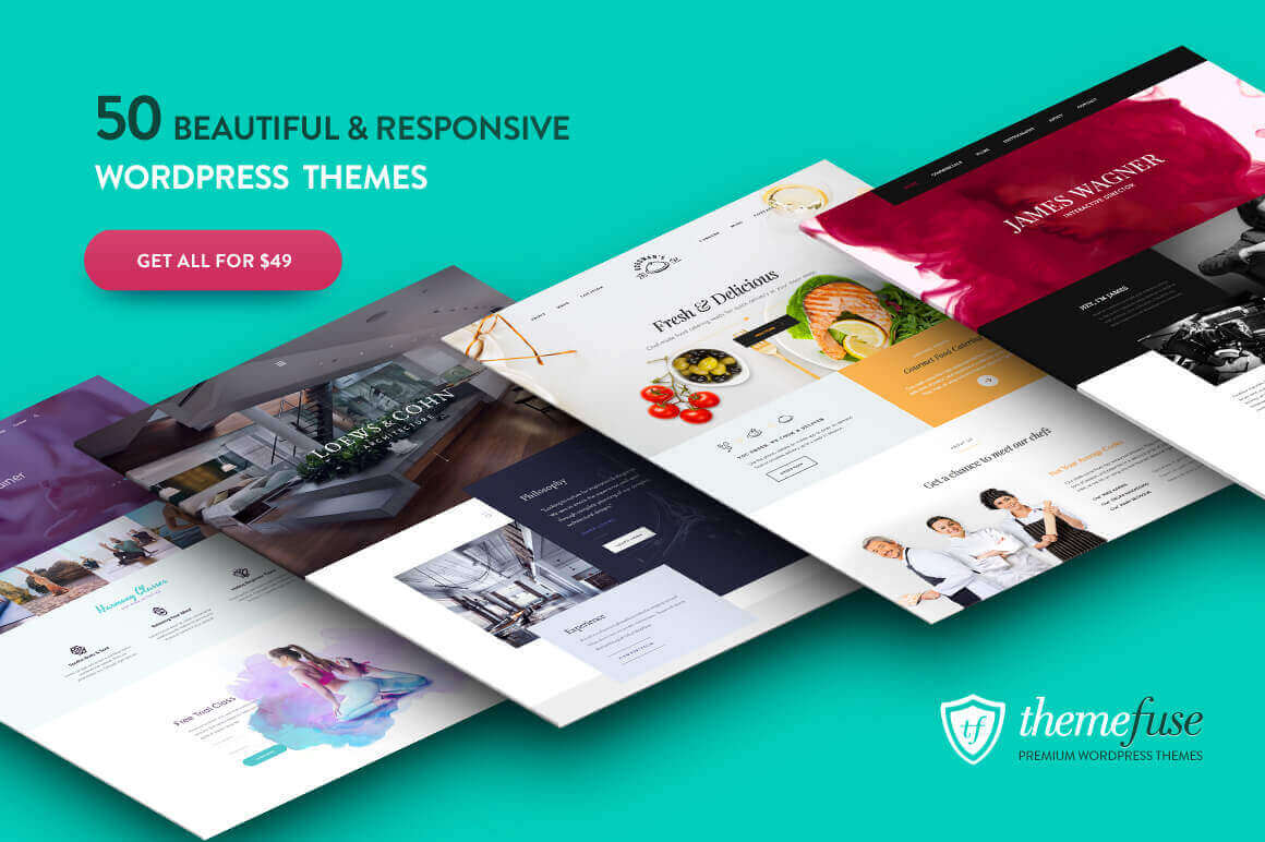 50+ Premium WordPress Themes from ThemeFuse - only $49!