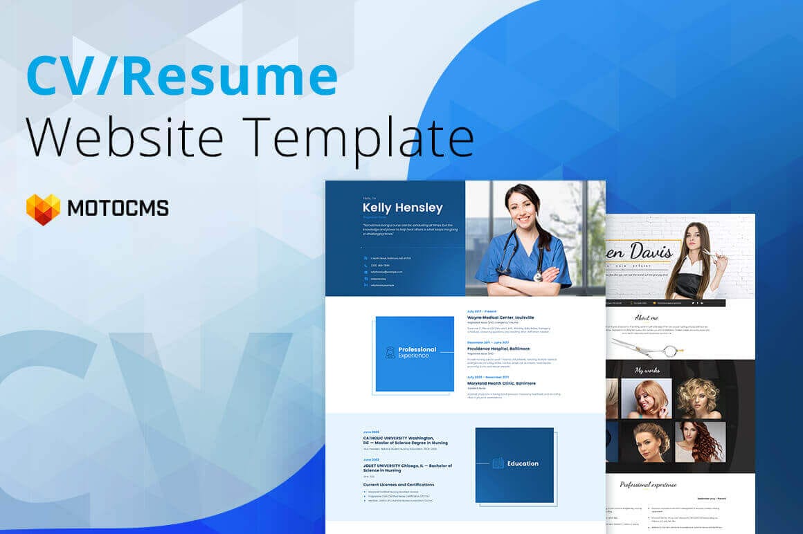 All-In-One Resume & CV Builder by MotoCMS – only $24!