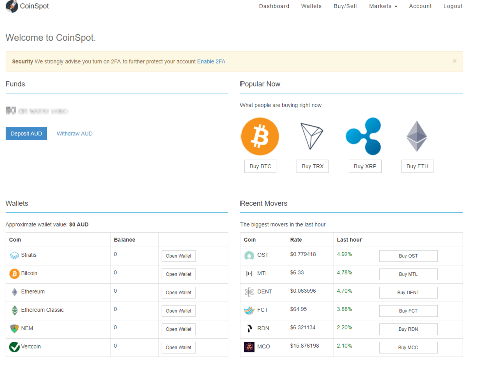 Business Legions - Cryptocurrency Exchange - CoinSpot