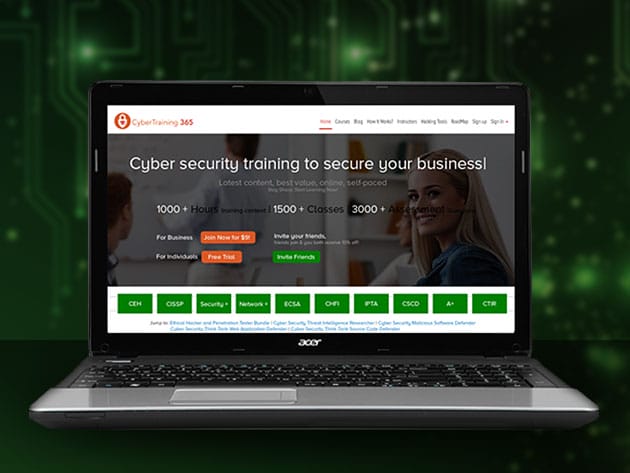 CyberSecurity Ethical Hacker Training: 1-Yr Subscription for $99