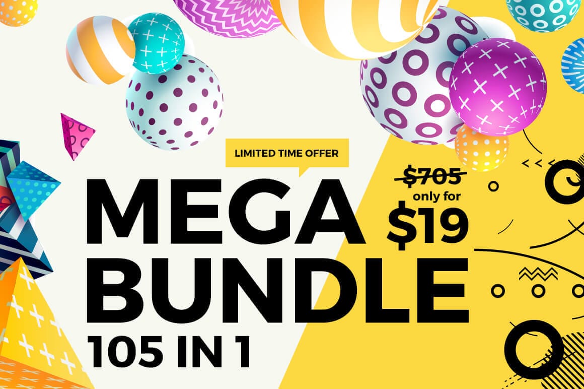 MEGA Bundle of Bundles – Includes 105 Design Products – only $19!