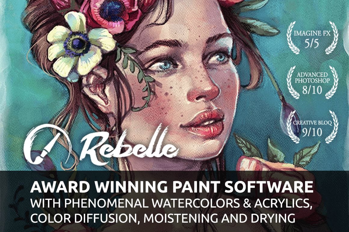 Rebelle 2: Real-Media Watercolor and Acrylic Paint App - only $29!