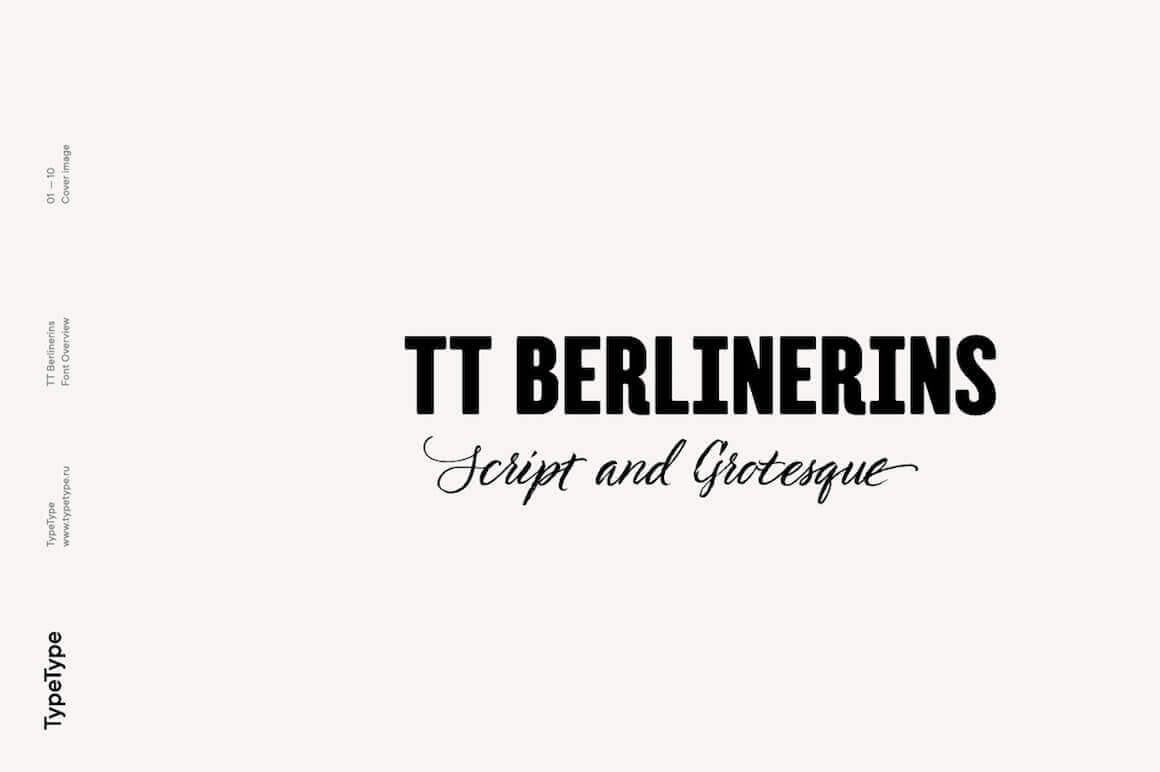 TT Berlinerins Modern Script & Old Grotesk – only $9!