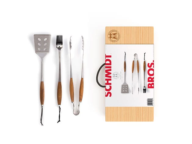 Schmidt Brothers Bonded Teak 3-Piece Grill Set for $64