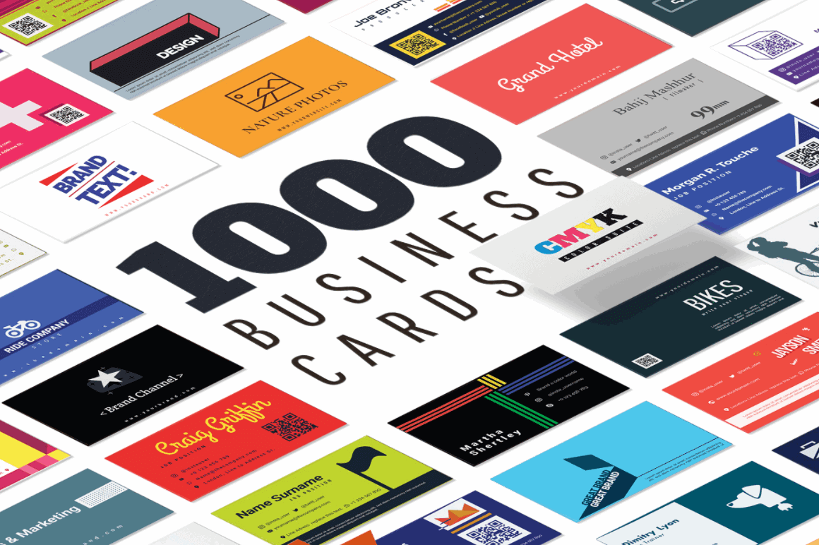 1000 Print-Ready Professional Business Card Templates – only $14!
