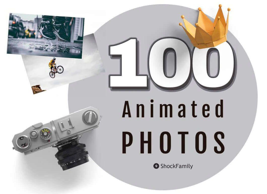 100 Fully Customizable Animated Photo & Videos - only $9!