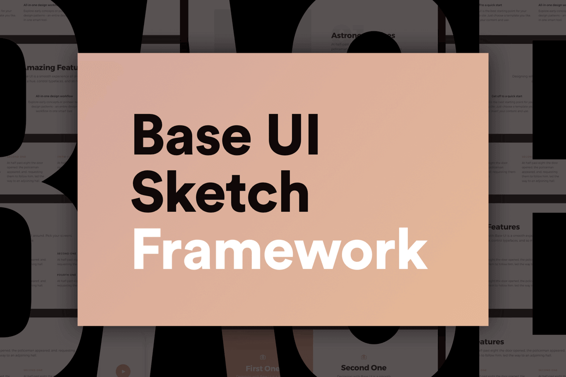 Easily Create Website Prototypes with Base UI Sketch Framework – only $24!