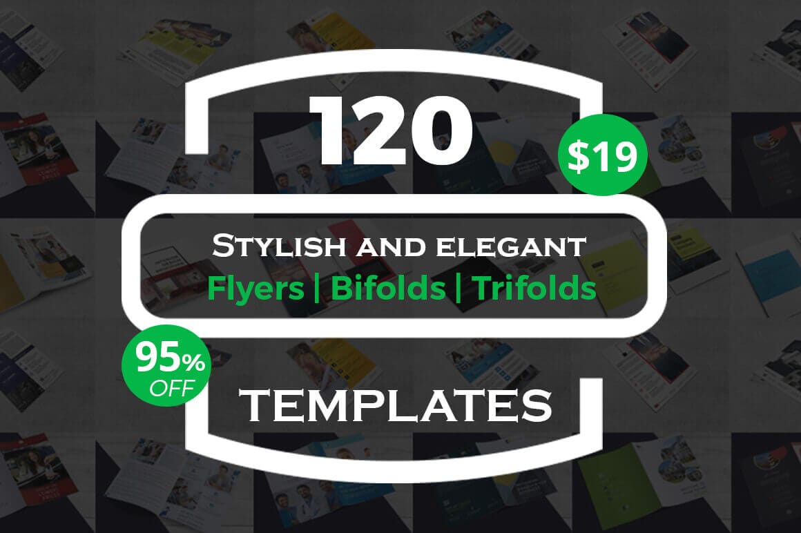120 Stylish and Elegant Flyer Templates – only $19!