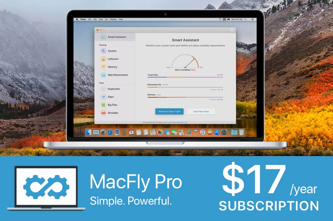 MacFly Pro Quickly and Easily Cleans Up Your Mac – only $17!
