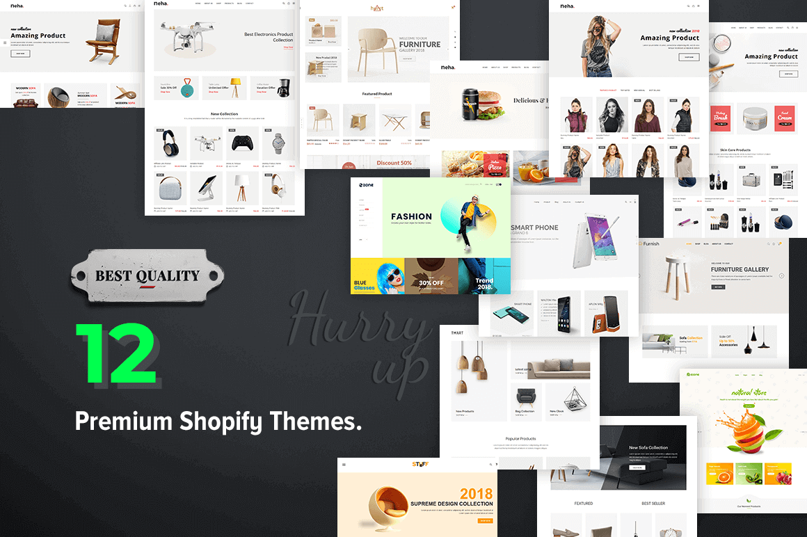 12 Premium Shopify Themes to Improve the Look of Your eCommerce Site – only $37