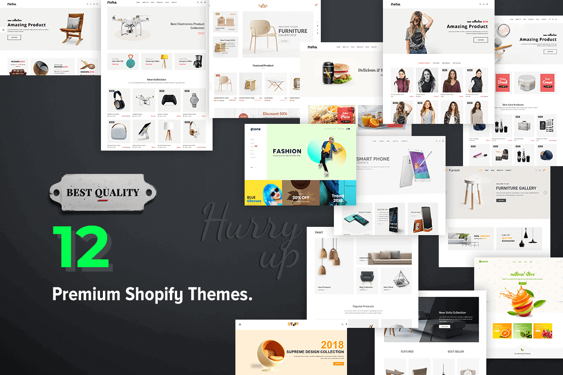 12 Premium Shopify Themes to Improve the Look of Your eCommerce Site - only $37