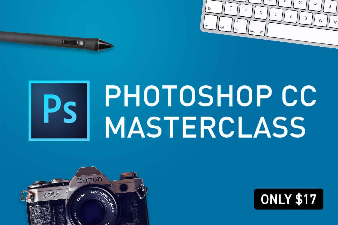 Learn everything you need to know with the Photoshop CC 2018 MasterClass – only $17