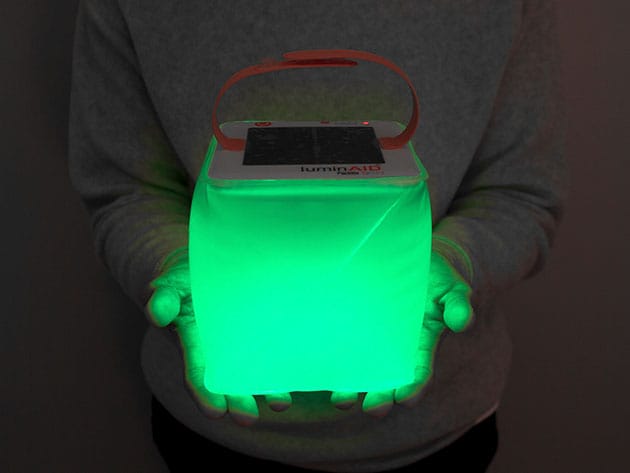 LuminAid PackLite Spectra Solar Inflatable & USB Lantern for $24