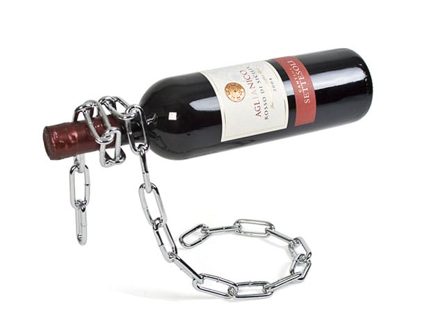 Magic Chain and Rope Wine Bottle Stands for $13