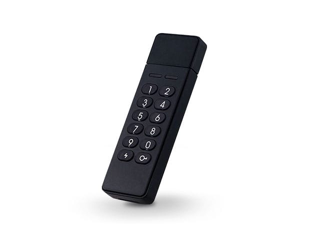 16GB USB 2.0 AES 256-Bit Encrypted Flash Drive for $59