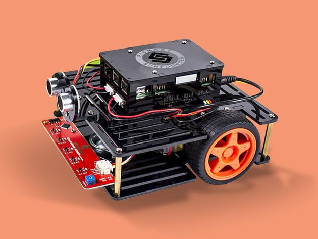 Raspberry Pi 3 + Speech Controlled Smart Robot Car Kit for $169