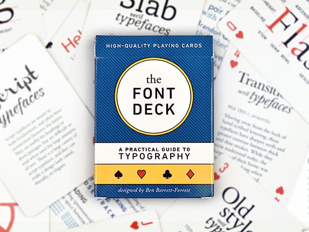 Design and Font Deck Playing Cards for $14