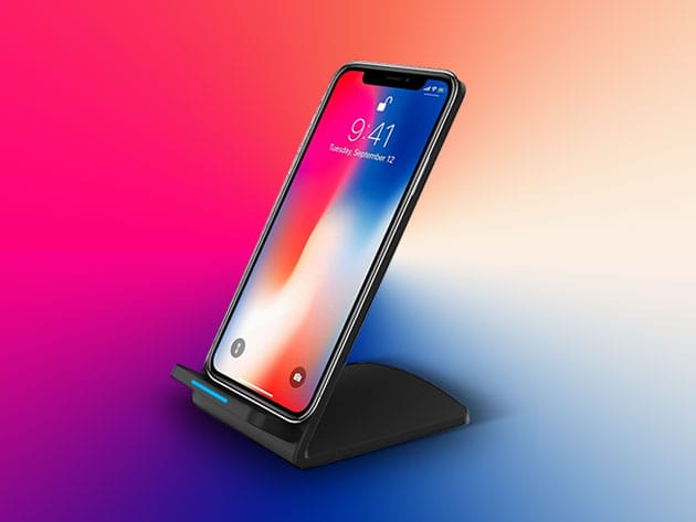 Qi Wireless Fast Charging Stand for $22