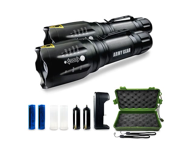 Viper 1000-Lumen Tactical Flashlights: 2-Pack for $29