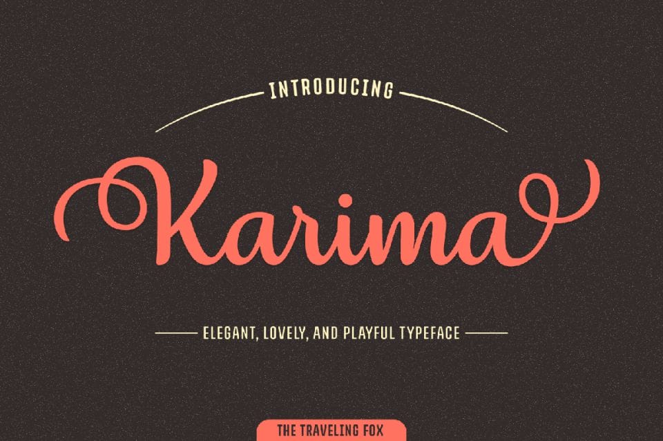 1000+ Unique Characters in Stunning Karima Script Font – only $7!