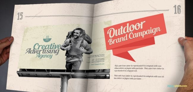 14 Brand Book 13 Out Door Brand Campaign