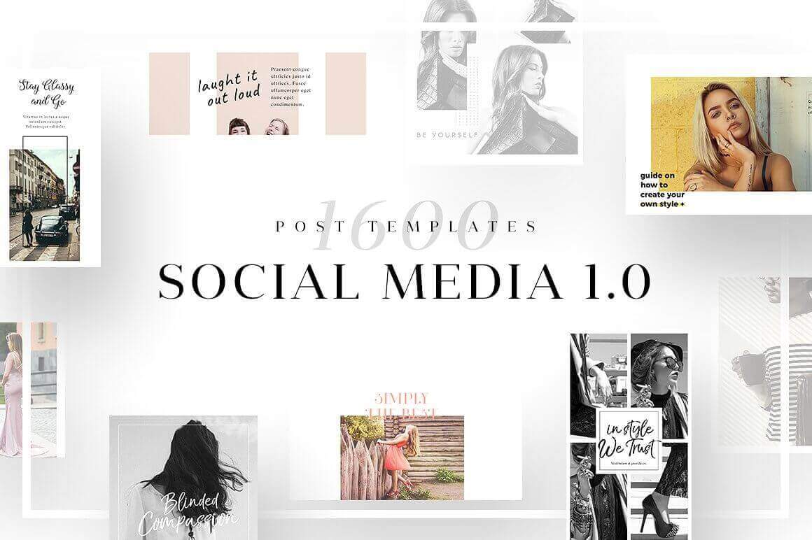 1500+ Social Media Templates for Facebook, Instagram, Snapchat & More – only $14