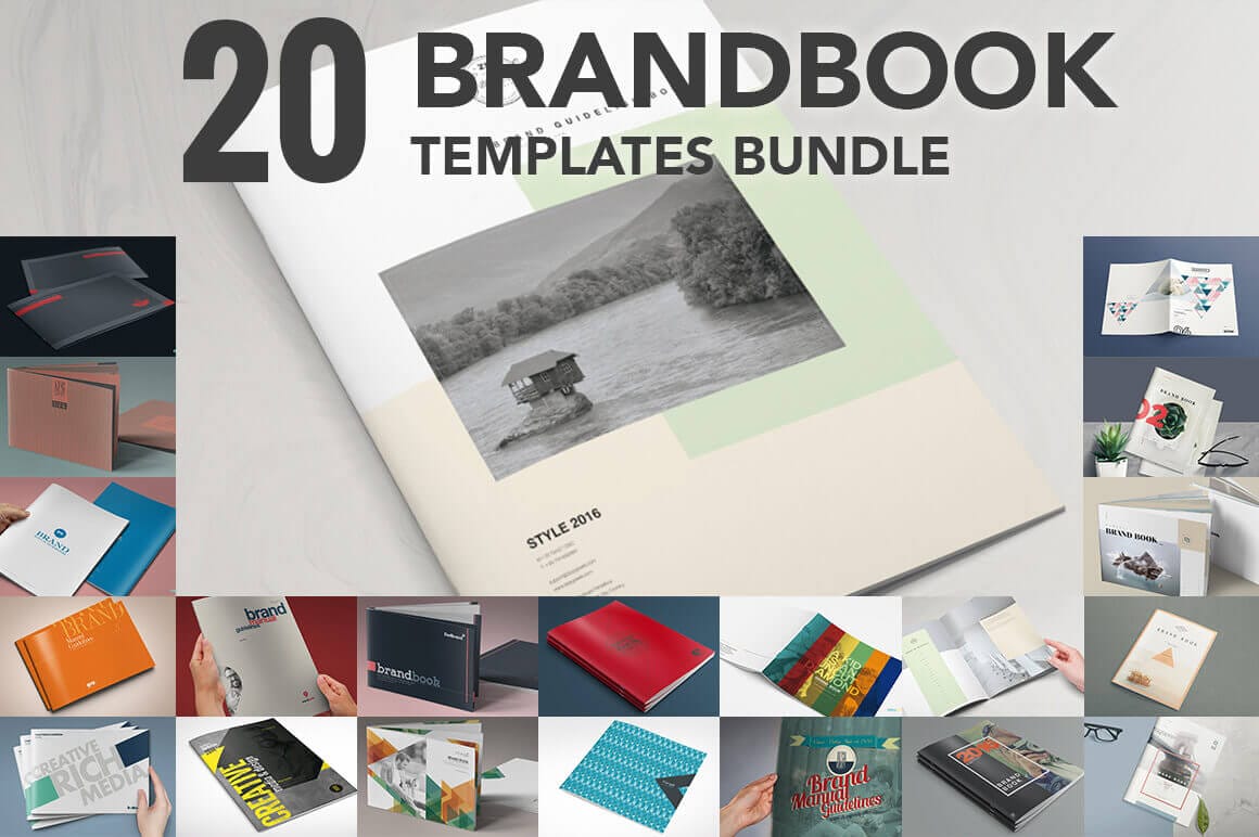 Bundle of 20 Brand Book Templates from ZippyPixels - only $17!